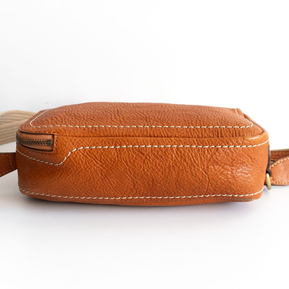 美品】 土屋鞄 【トーンオイルヌメ ショルダーバッグ】ブラウン