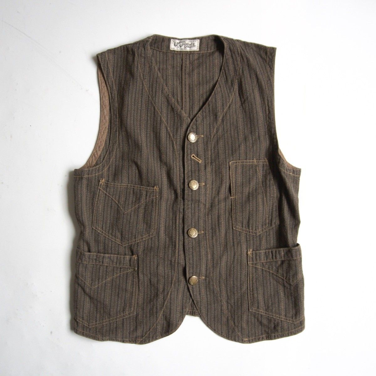 美品】FREEWHEELERS UNION SPECIAL OVERALLS【CONDUCTOR VEST】38