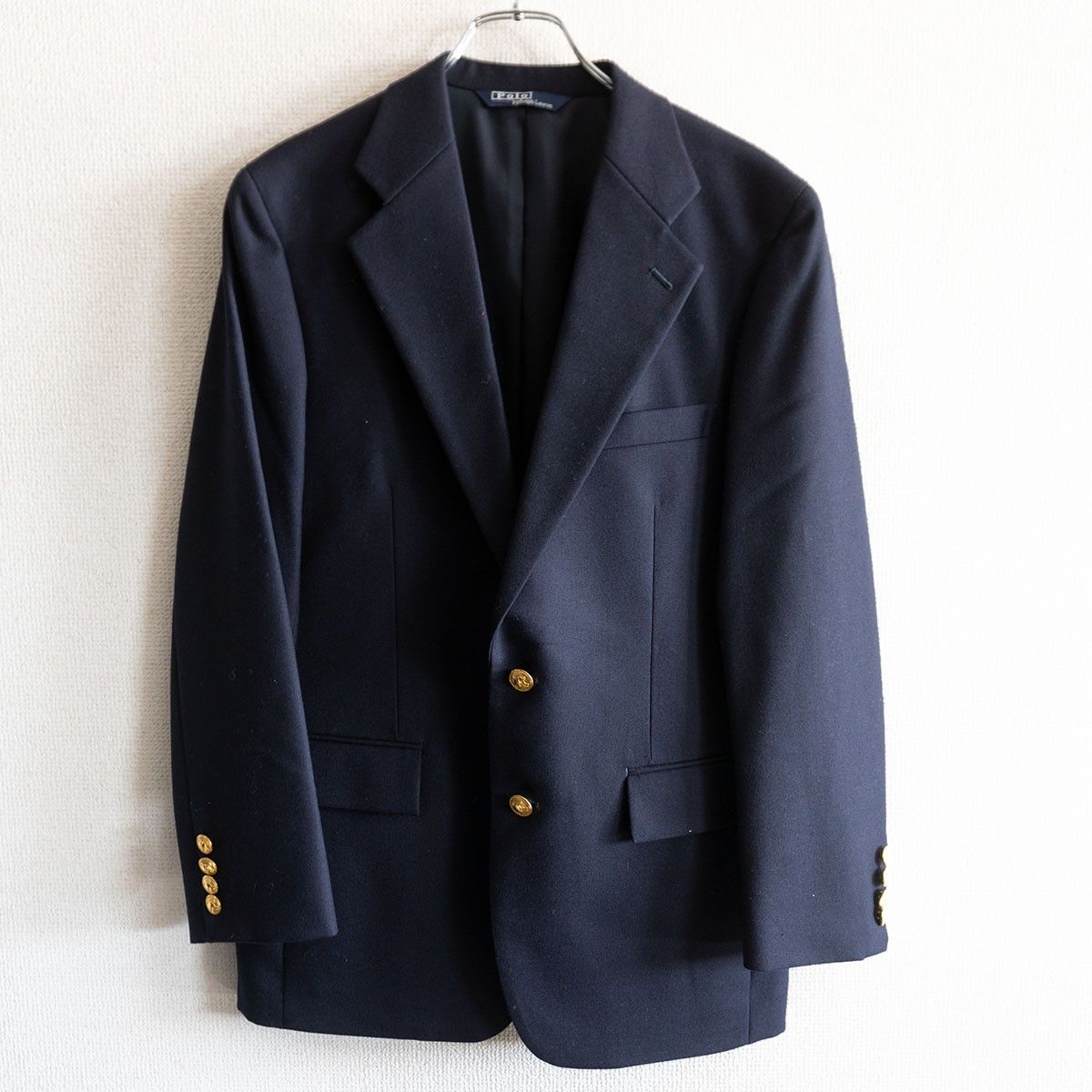 最高級品】POLO RALPH LAUREN【テーラードジャケット /紺ブレ】160 金