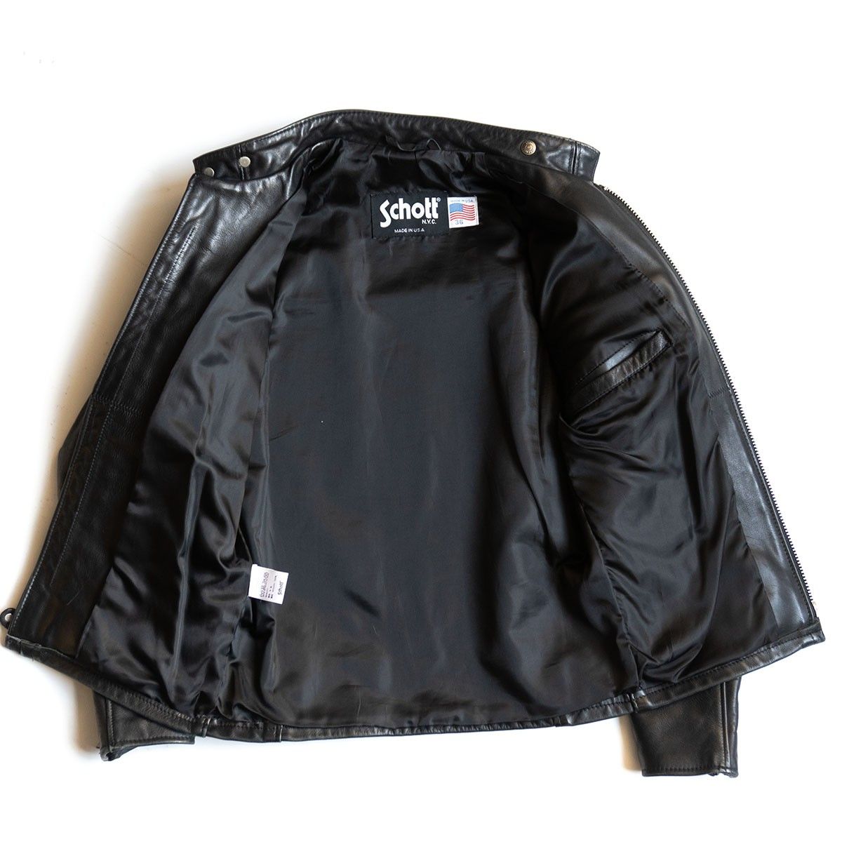 美品】SCHOTT【AT641P/シングルライダースジャケット】36 レザー