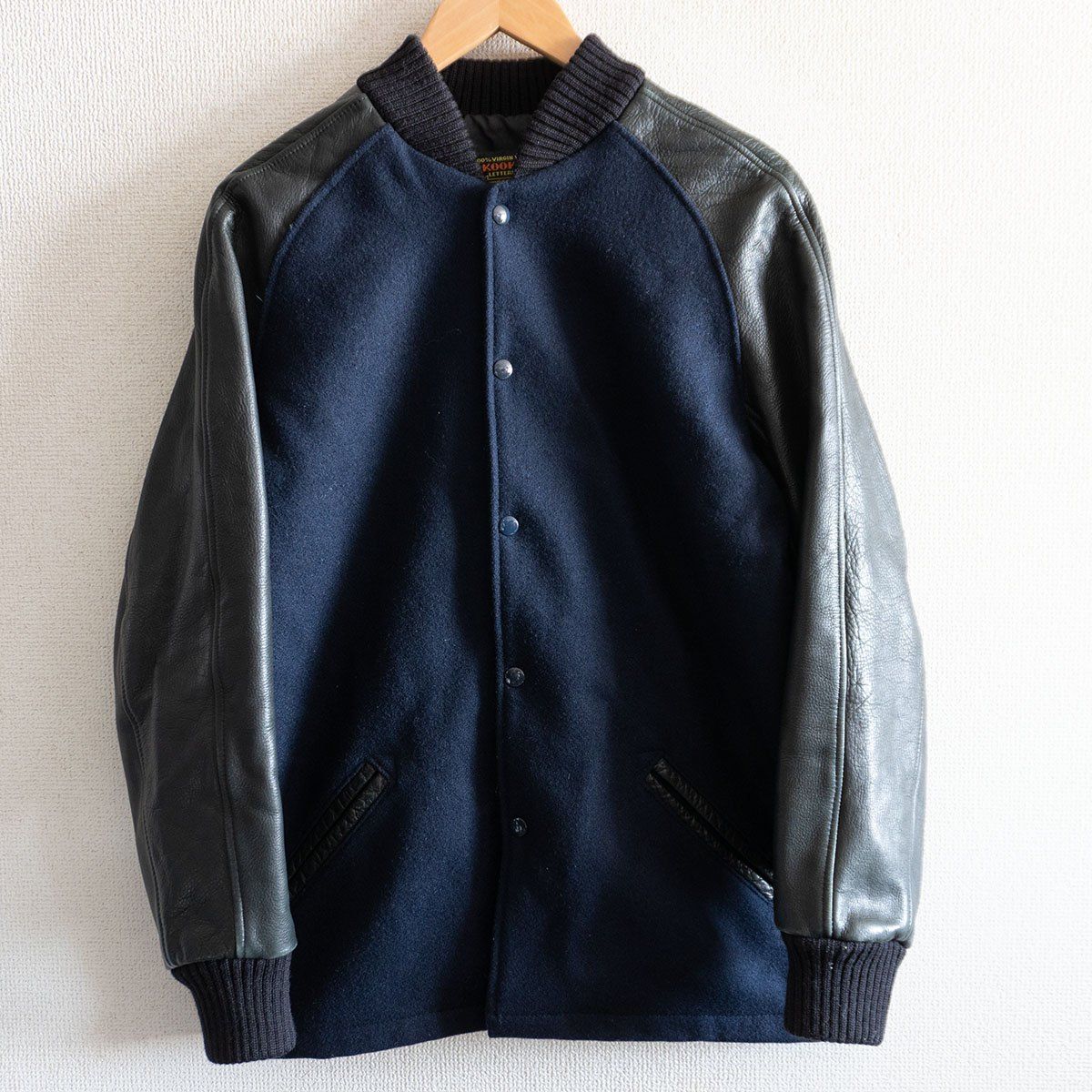 417 by EDIFICE別注】SKOOKUM【メルトン×レザー スタジャン】38