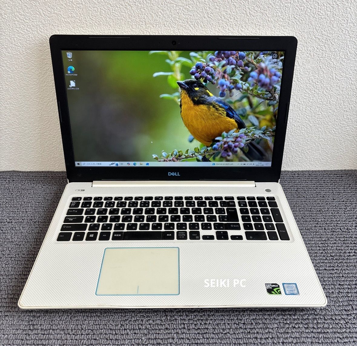DELL G3 3579 i7-8750H メモリ8GB SSD 256GB Win10 GTX 1050 Ti 指紋