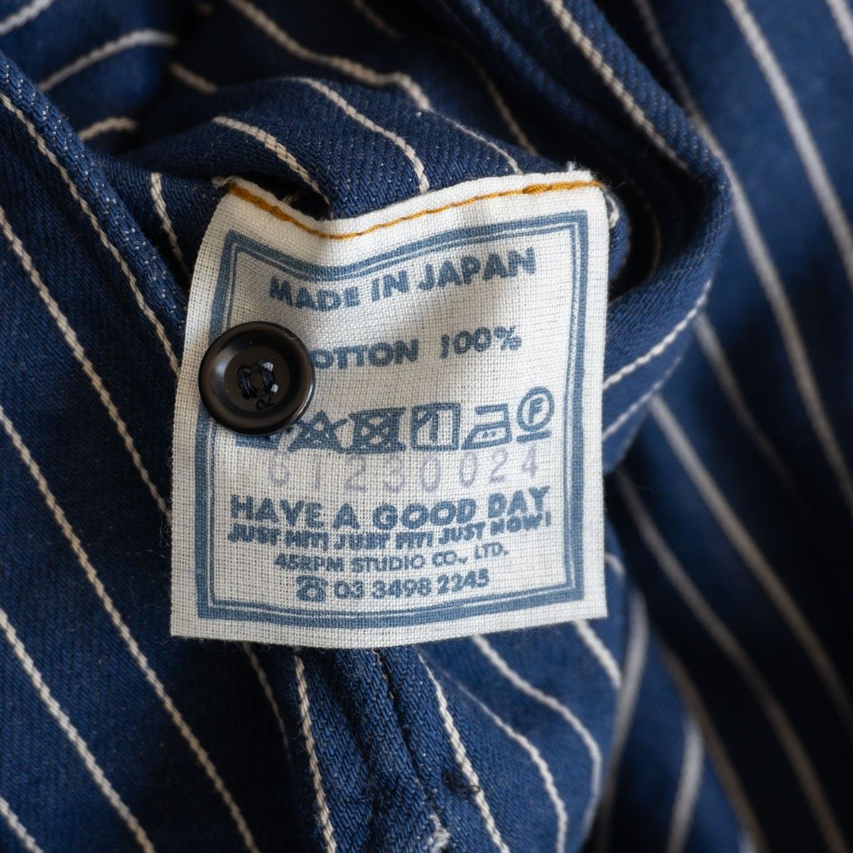 美品】45R【ONEONE いろいろデニムのプルフリルチュニック