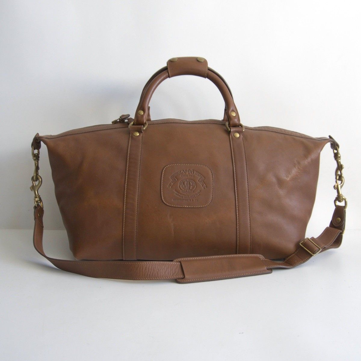 レザー ボストンバッグ ブラウン　Ghurka レザー ボストンバッグ ブラウン Ghurka Ghurka レザー ボストンバッグ