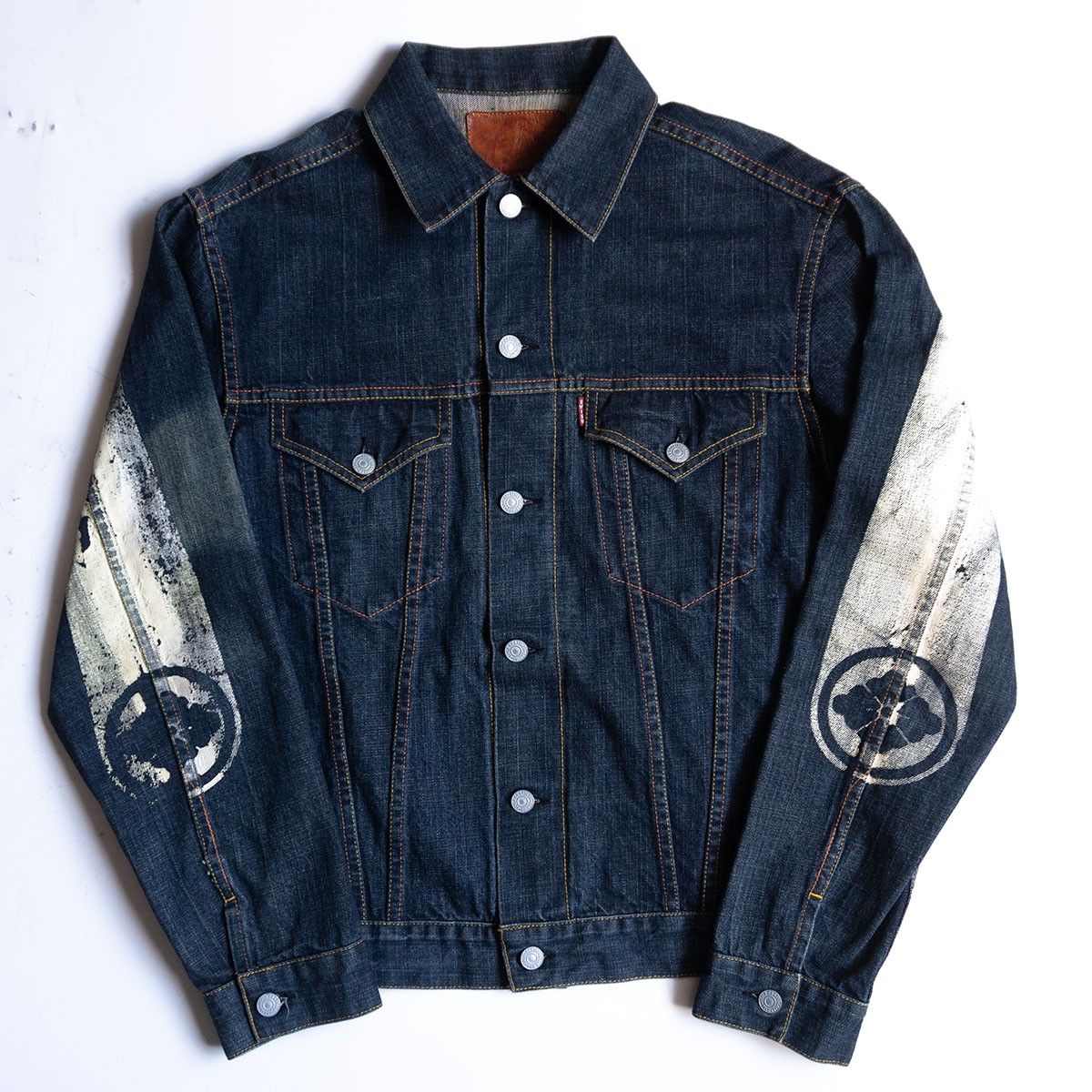 EVISU デニム　ジャケット　イタリア製 大戦モデル 本日消します‼️ 雰囲気抜群/ビッグサイズ】EVISU 【1557/3rd デニムジャケット】42