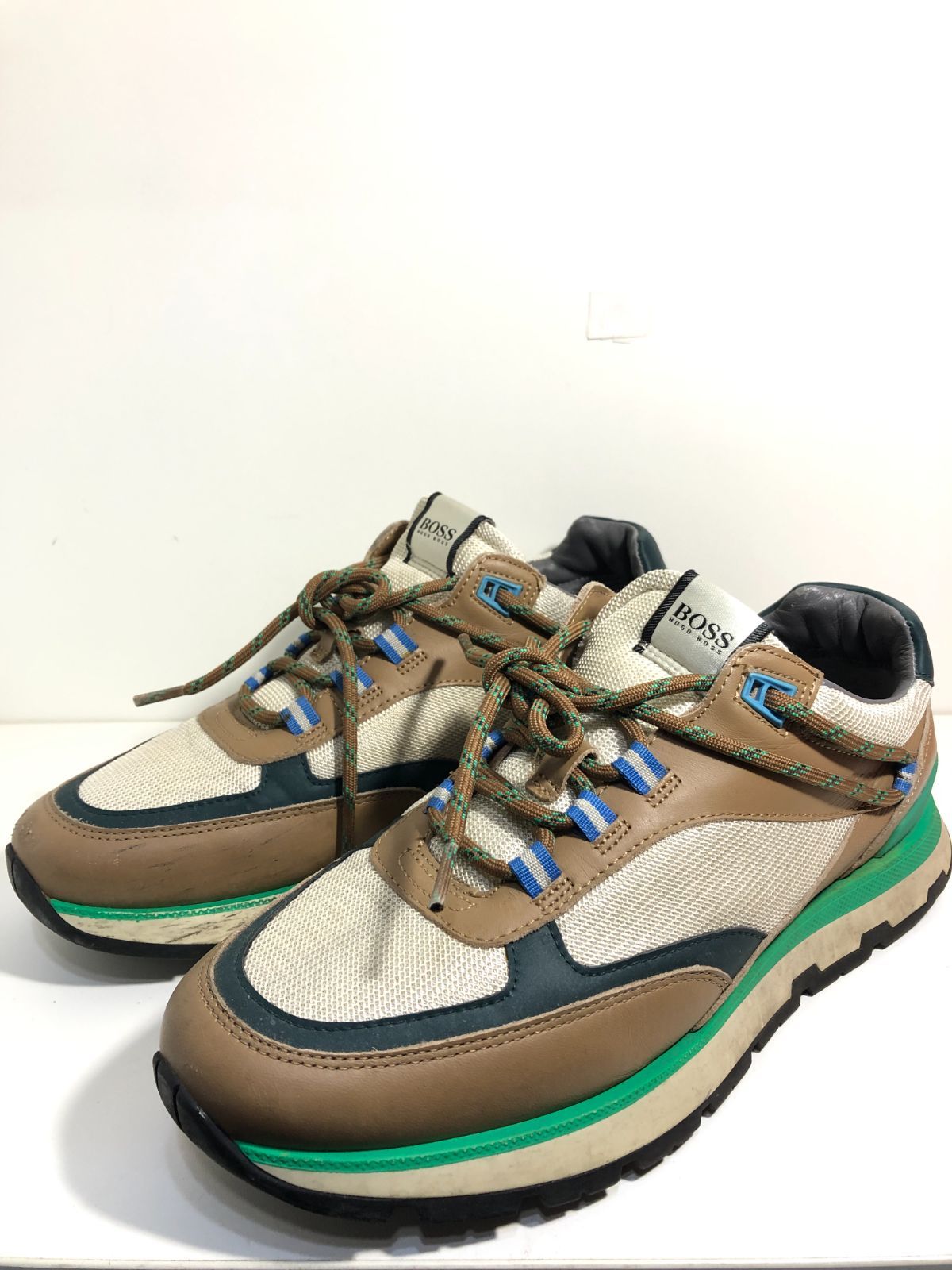 022180 HUGO BOSS Arigon レザー スニーカー 42 022180 HUGO BOSS Arigon レザー スニーカー 42 26.5cm シューズ