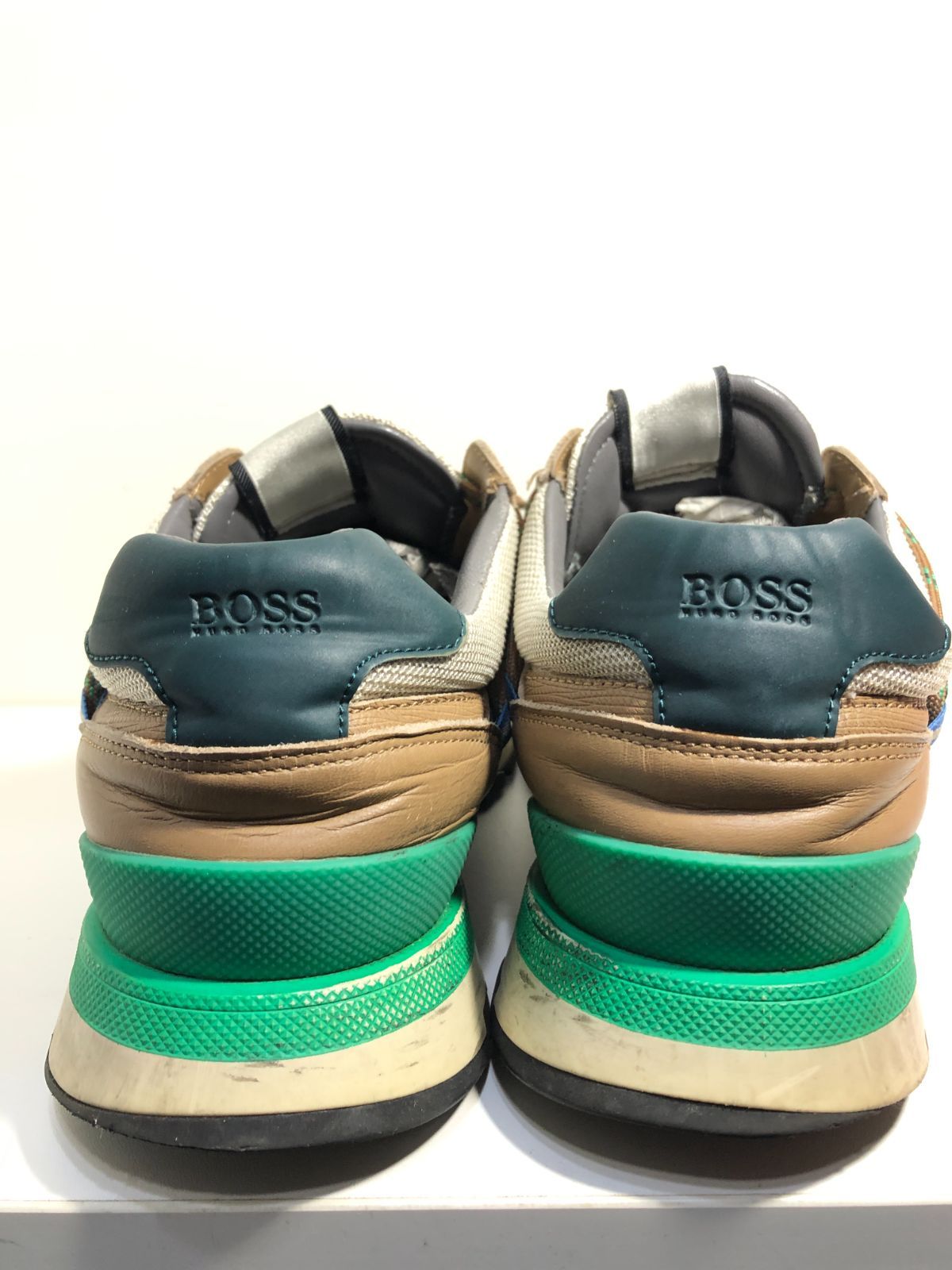 022180 HUGO BOSS Arigon レザー スニーカー 42 26.5cm シューズ