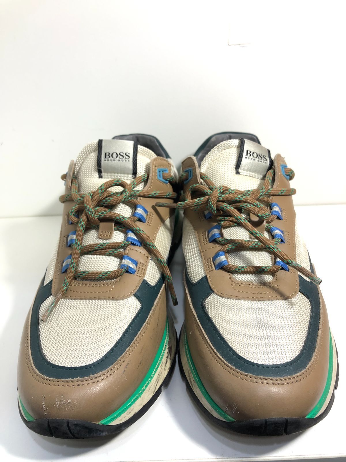 022180 HUGO BOSS Arigon レザー スニーカー 42 022180 HUGO BOSS Arigon レザー スニーカー 42 26.5cm シューズ