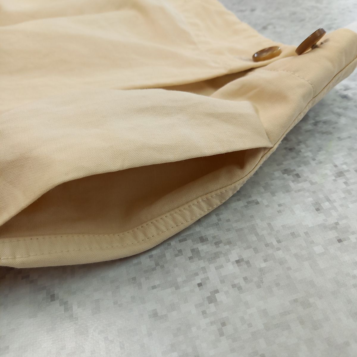  note et silence ノートエシロンス 巻きスカート ラップスカート タイト リネン ナチュラル ベージュ Fサイズ 〇 タイトスカート ロングスカート