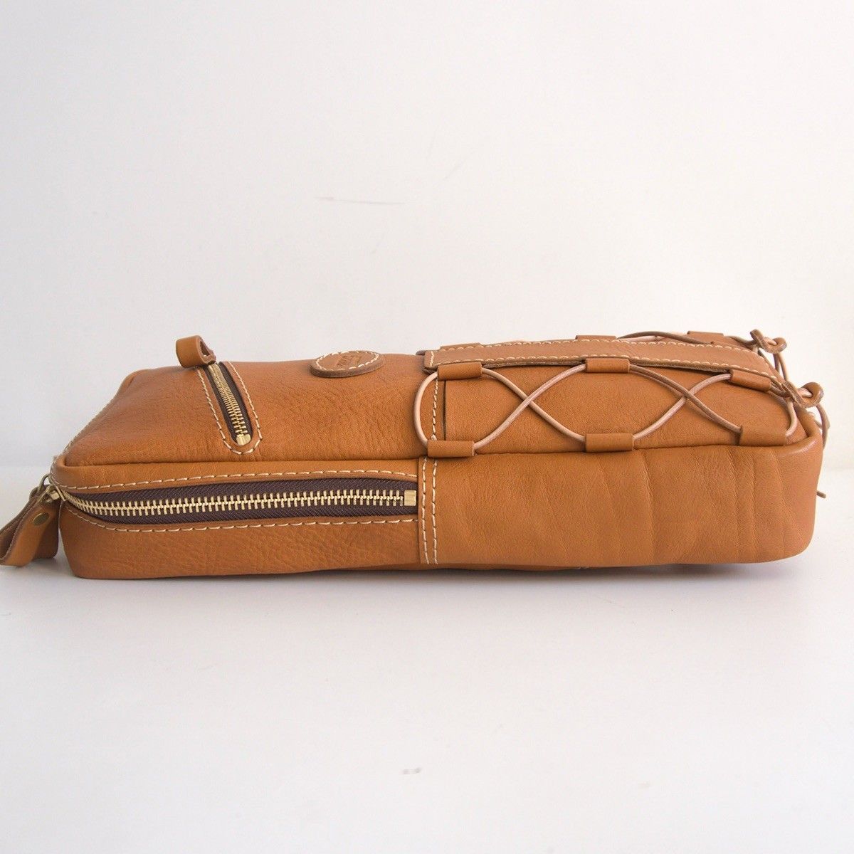 m*け様 【美品】HERZ ブラウンレザー ボディバッグ　一点物 m*け様 【美品】HERZ ブラウンレザー ボディバッグ 一点物