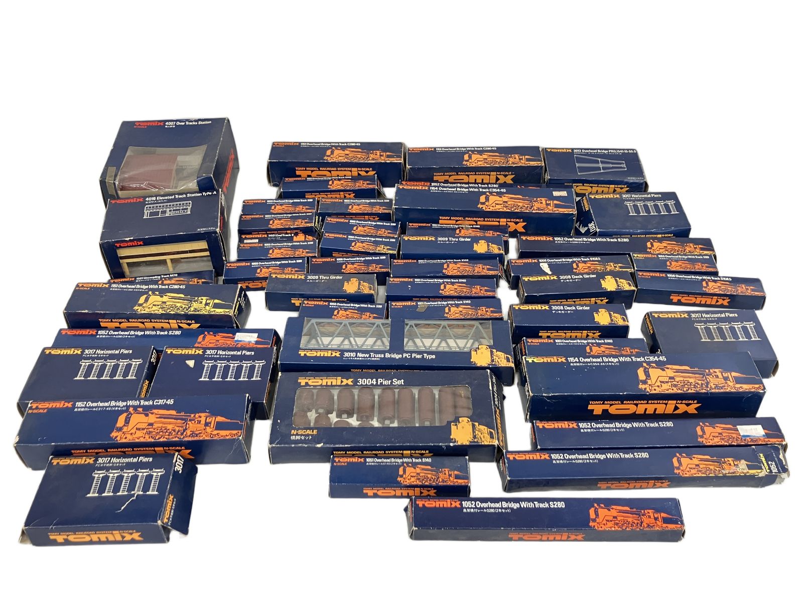 Tomix 4007 橋上駅舎 1151 1152 1154 1051 1056 3008 3009 他 高架橋付レール ガーダー 等 47点セット Nゲージ 鉄道模型