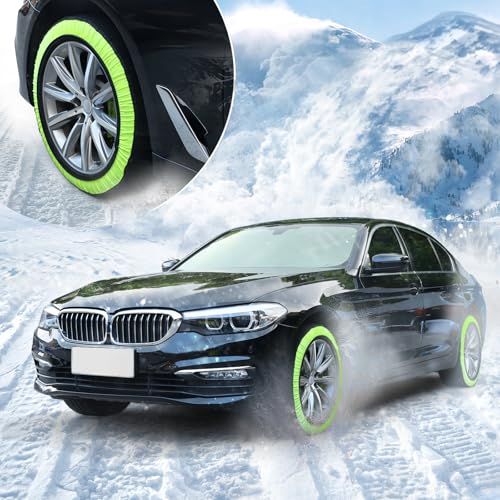 布製 タイヤチェーン 非金属 スノーチェーン スノーソック 駆動輪2本分 簡単装着 ジャッキアップ不要 タイヤを傷まない 軽量 静音 持ち運びの利便性 雪対策 冬 雪道 路面凍結 緊急 脱出 タイヤ 滑り止め チェーン 冬の必需品 軽自動車用 チェーン規制po