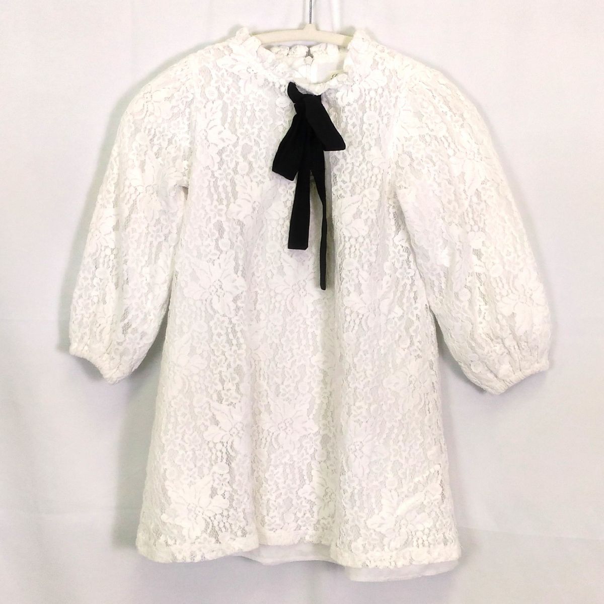 RORA ローラ マーガレン ワンピース ホワイト サイズ120 〇