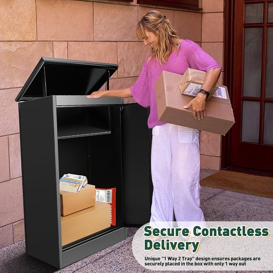 安全な保管機能付き特大荷物ドロップボックス 盗難防止亜鉛メッキ鋼