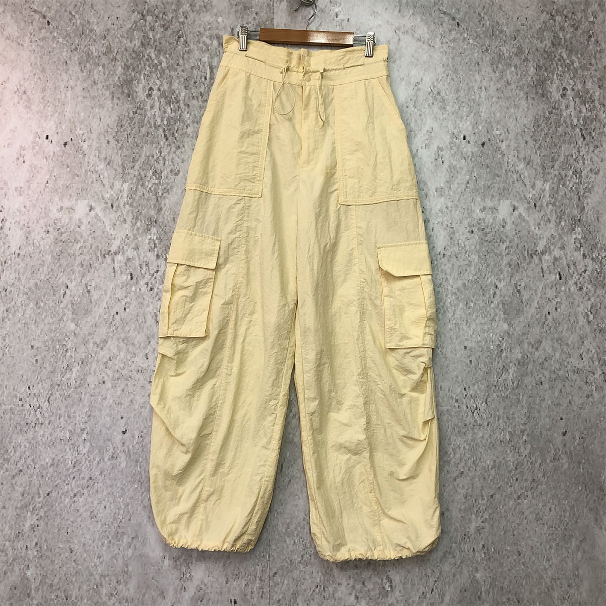 MAISON SPECIAL メゾンスペシャル ドロー ストーリング コクーン カーゴパンツ オフホワイト 〇□