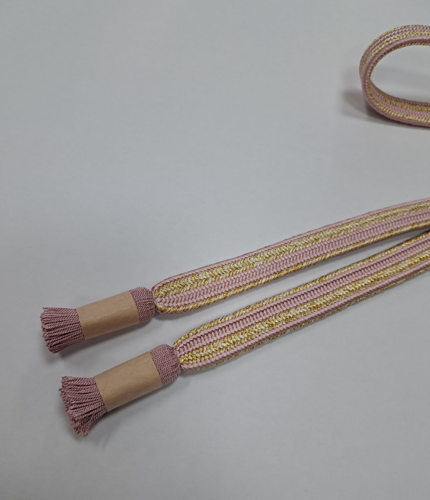  帯締め 帯〆 日本製 渋ピンク 平組 訪問着 色無地 帯締め 帯留め 帯飾り
