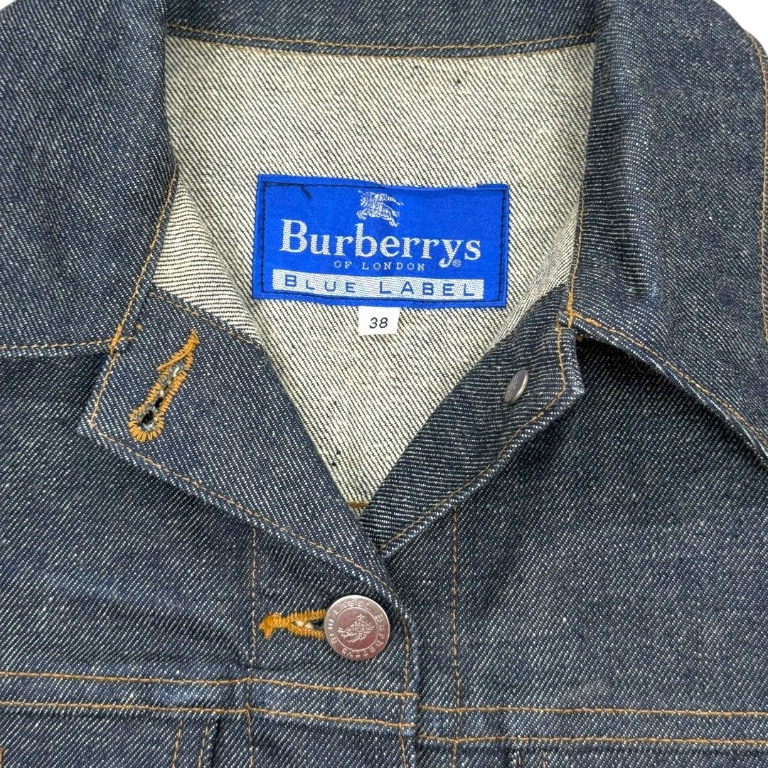 未使用品】 バーバリー デニム ジャケット ノバチェック メンズ