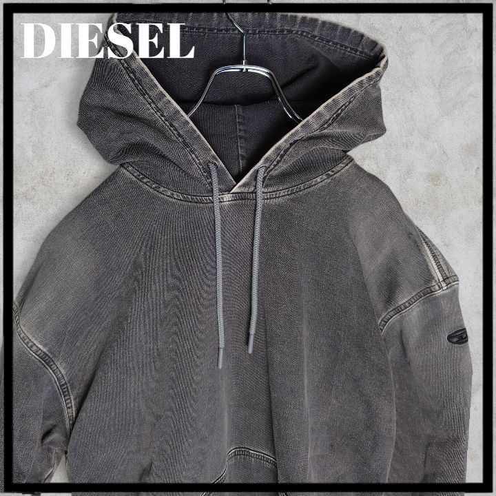 ✨DIESEL ディーゼル ヴィンテージ加工 ロゴ刺繍 スウェット 