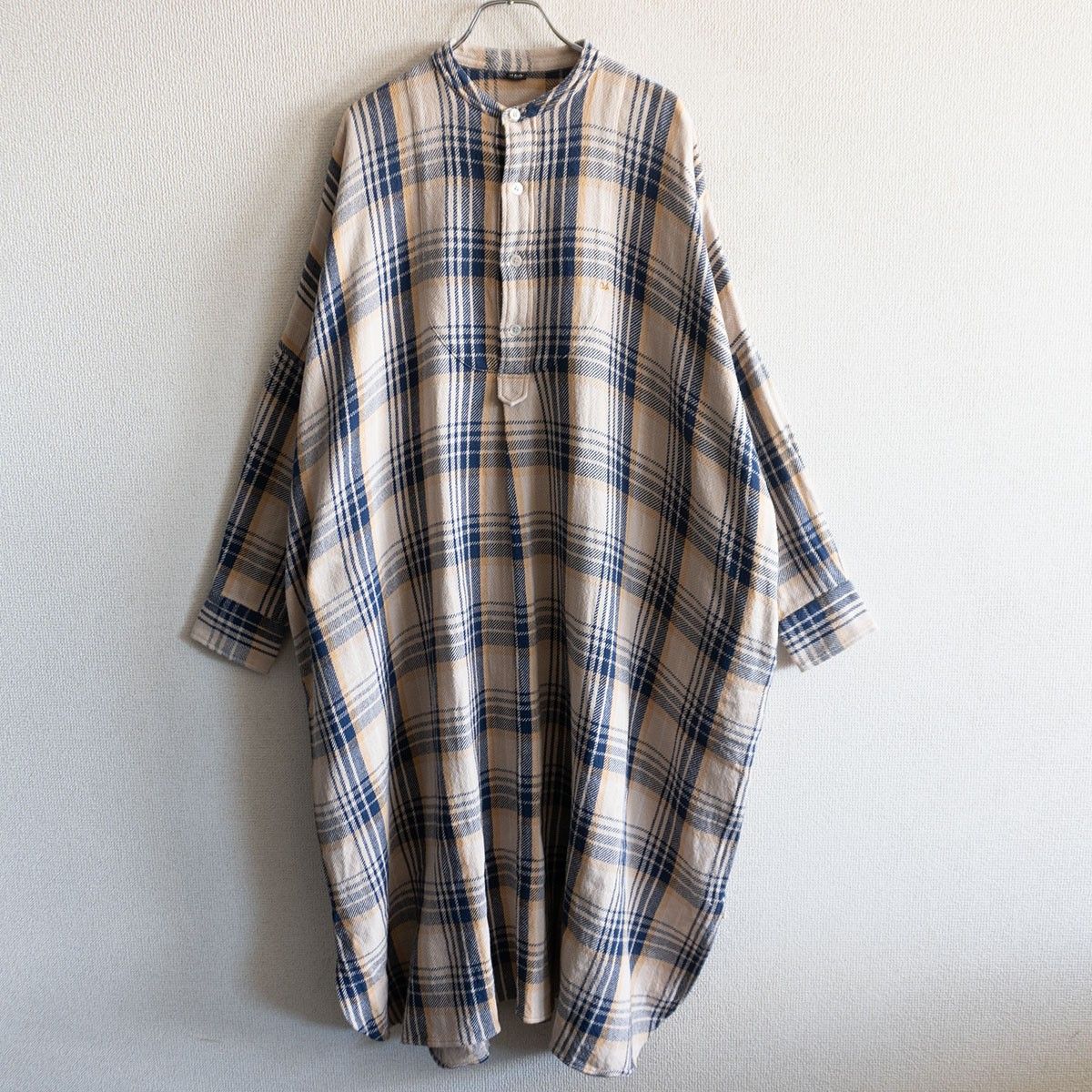 45 R インドうすネルのビッグシャツワンピース フォーティーファイブ rpm ワンピース