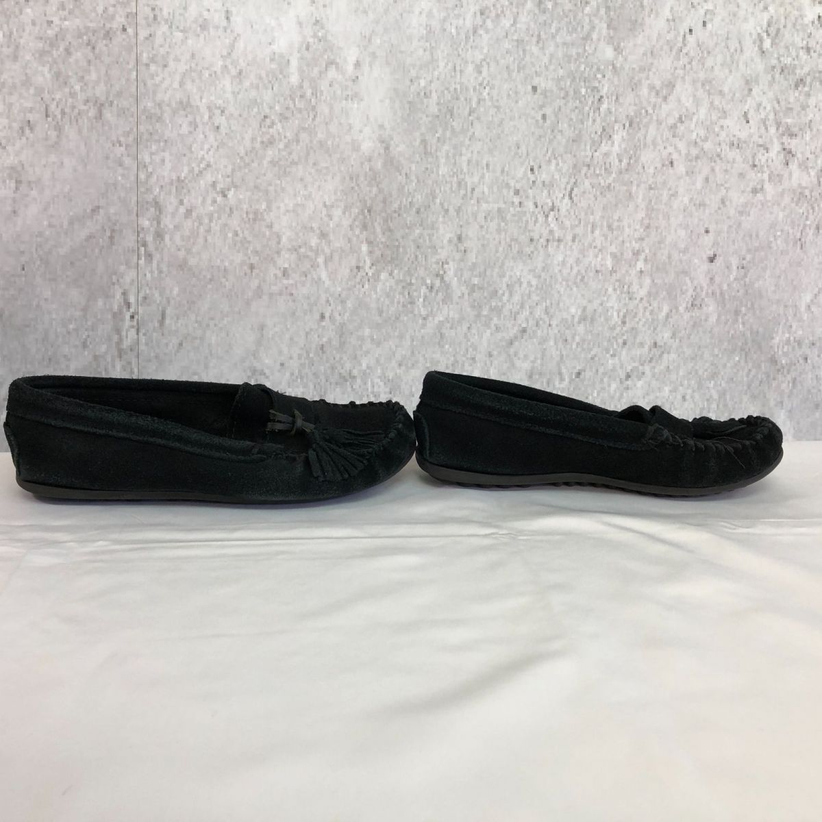  MINNETONKA ミネトンカ モカシン シューズ ブラック サイズ不明 〇 モカシン 靴