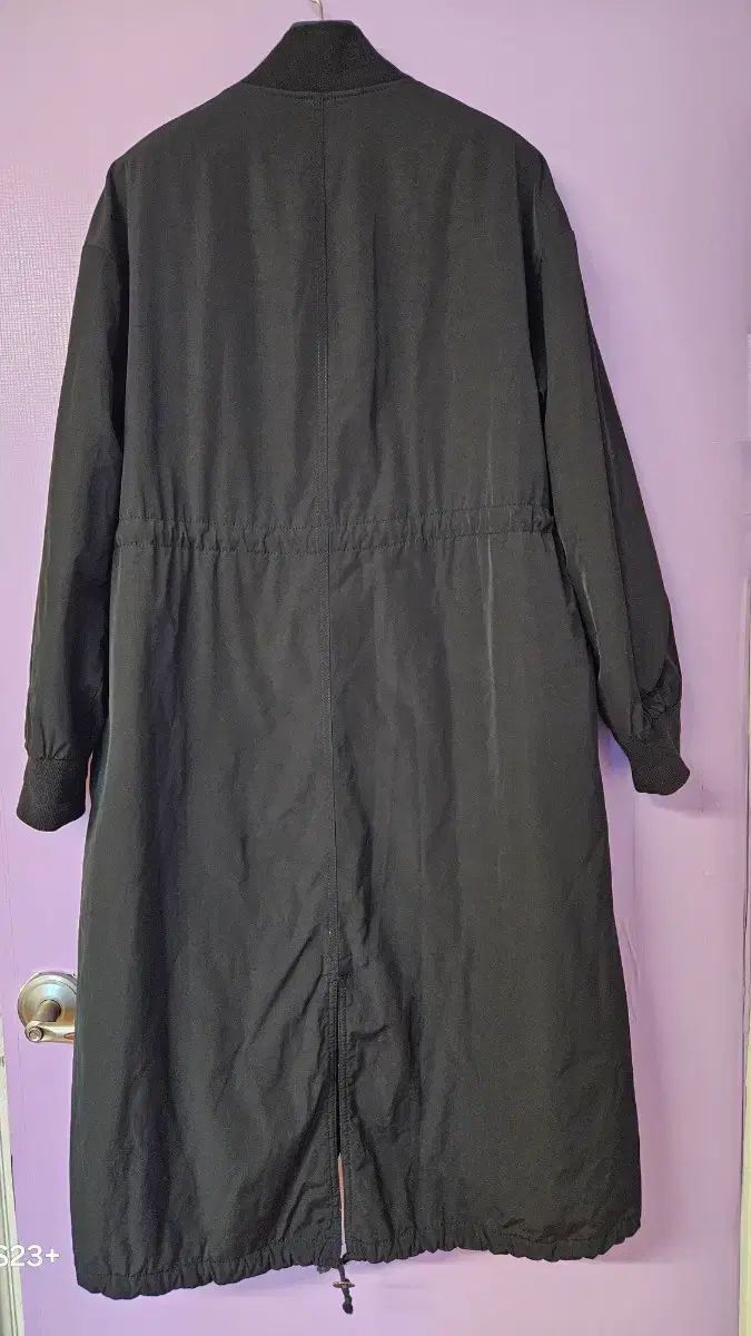 LUCKY ラッキーシュエトゥ ブラック ロング ブルゾン コート 77 サイズ