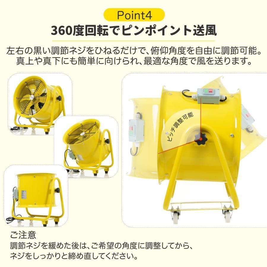 訳あり新品 小型送風機 ダクトファン 業務用 小型 強力 工場扇1373-170