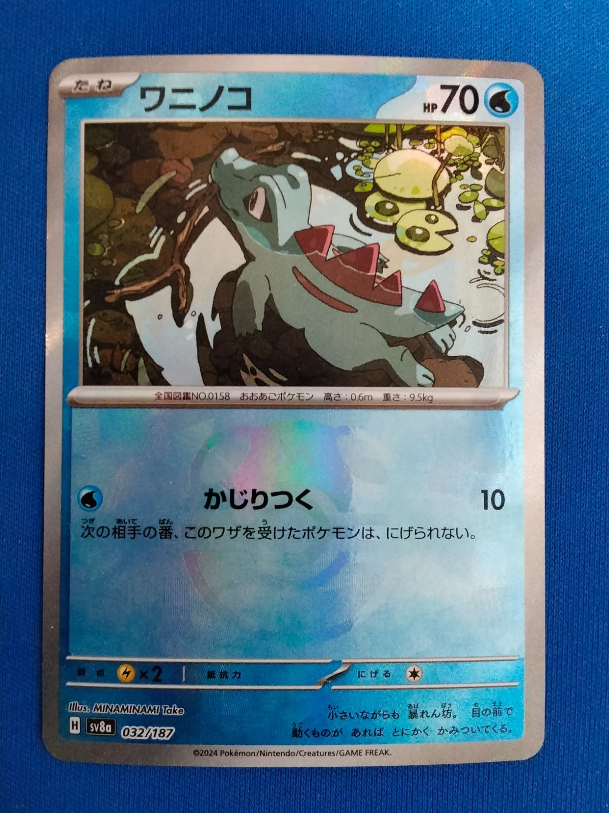 ポケモンカードゲーム sv8a 032/187 ワニノコ マスターボールミラー