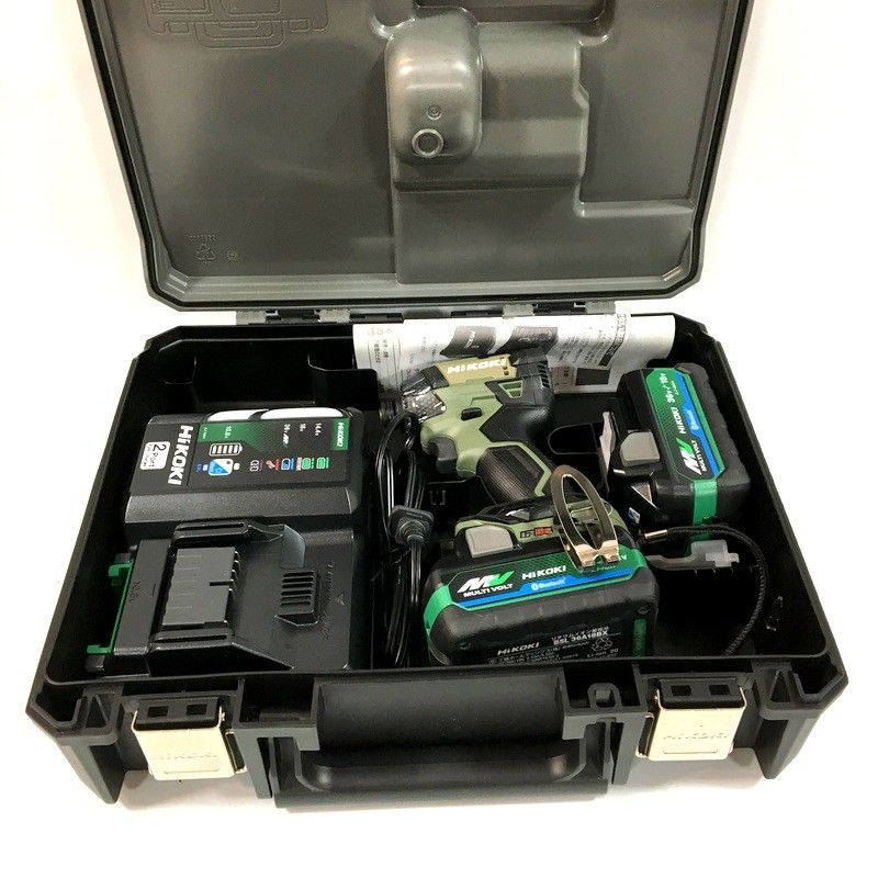 ♥ HiKOKI ハイコーキ コードレスインパクトドライバ WH 36 DD 2 XHGSZ フルセット マルチボルト フォレストグリーン 電動工具 △ DW 3703