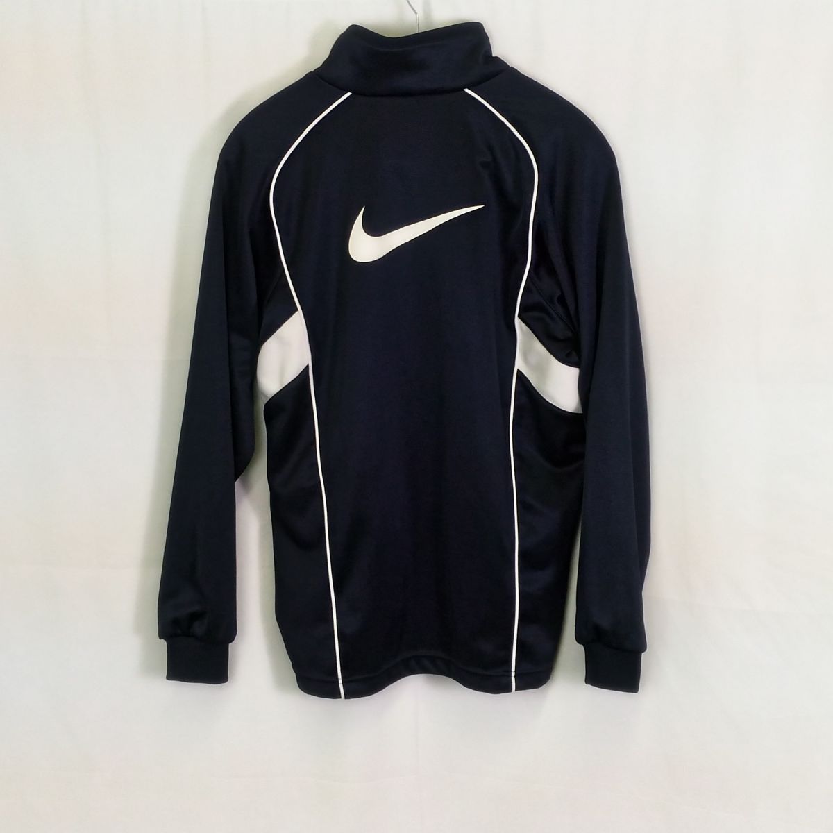 NIKE ナイキ バックプリントロゴ入りジャージ ブラック S 〇