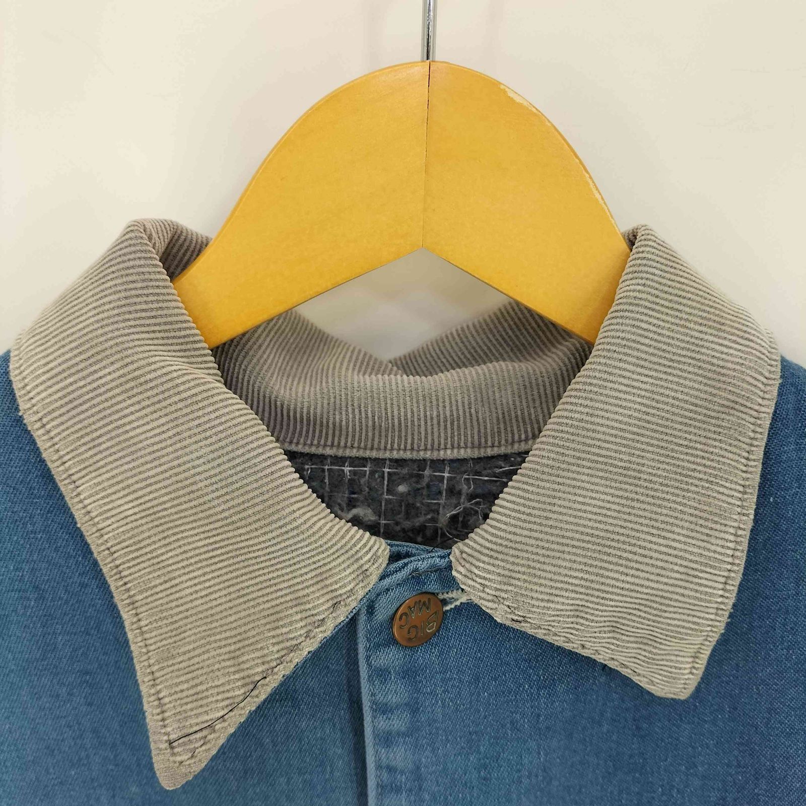 ビッグマック BIG MAC 90s 襟コーデュロイ切替 裏地フリース 4ポケット