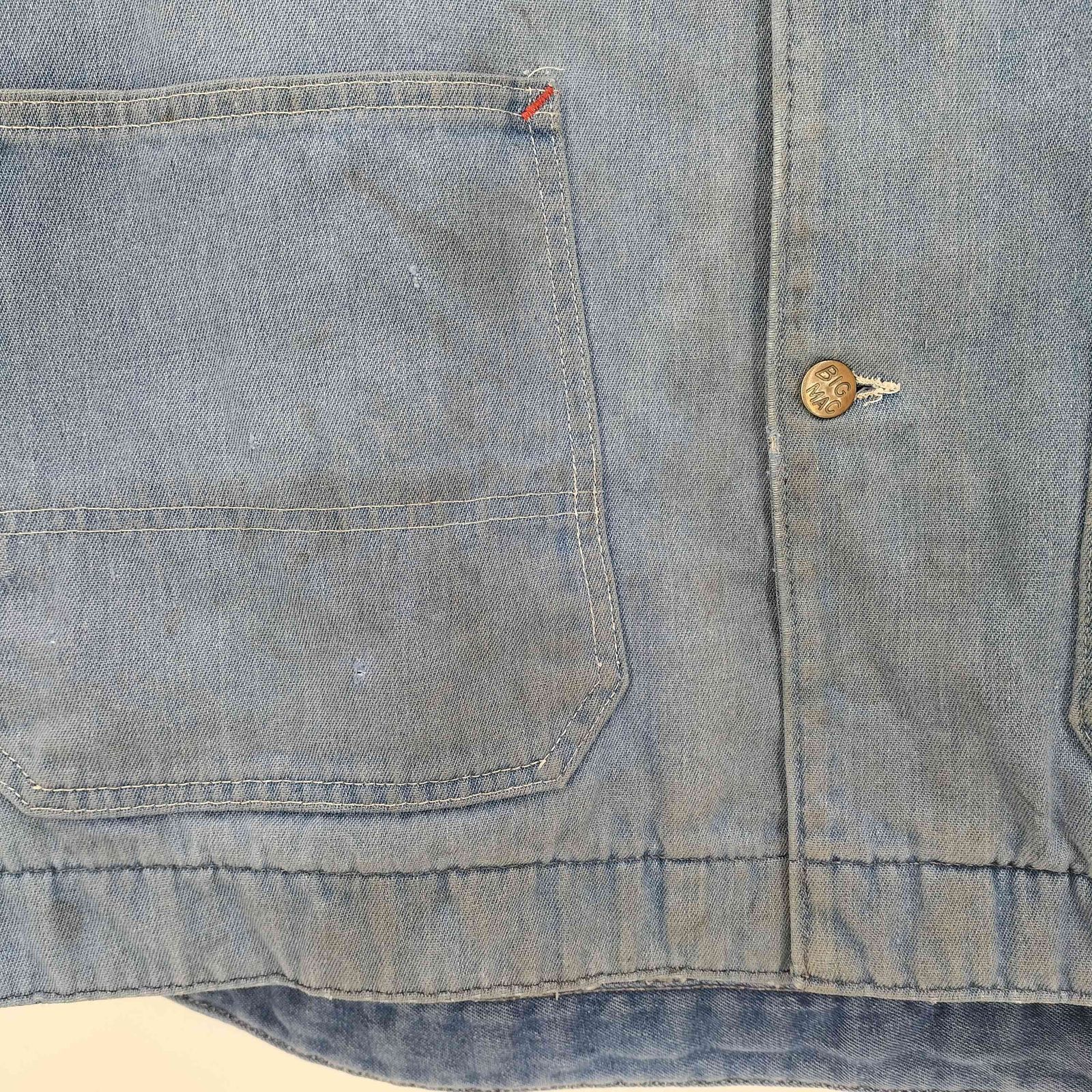 ビッグマック BIG MAC 90s 襟コーデュロイ切替 裏地フリース 4ポケット