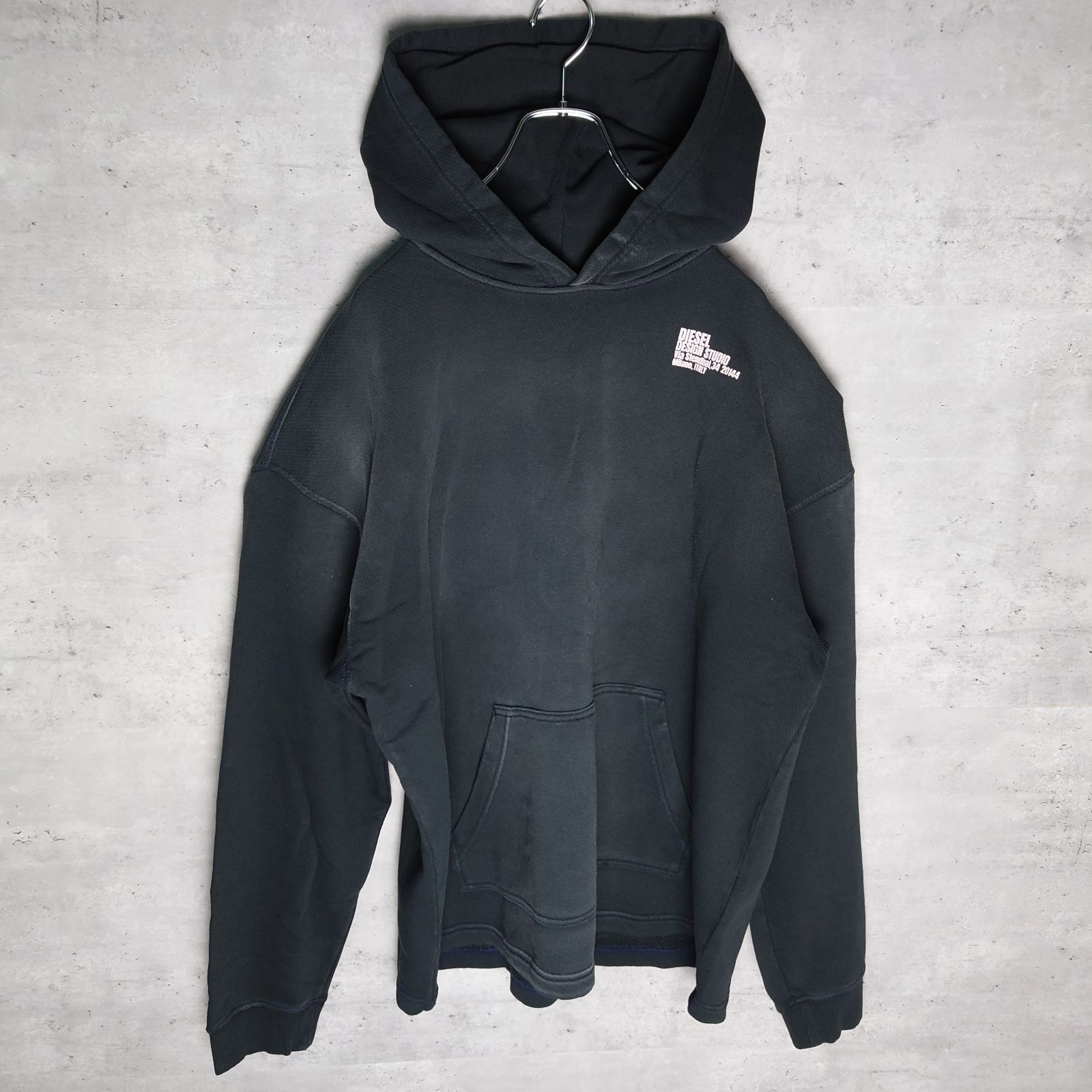 ✨DIESEL ディーゼル 24ss ヴィンテージ加工 スウェット パーカー 