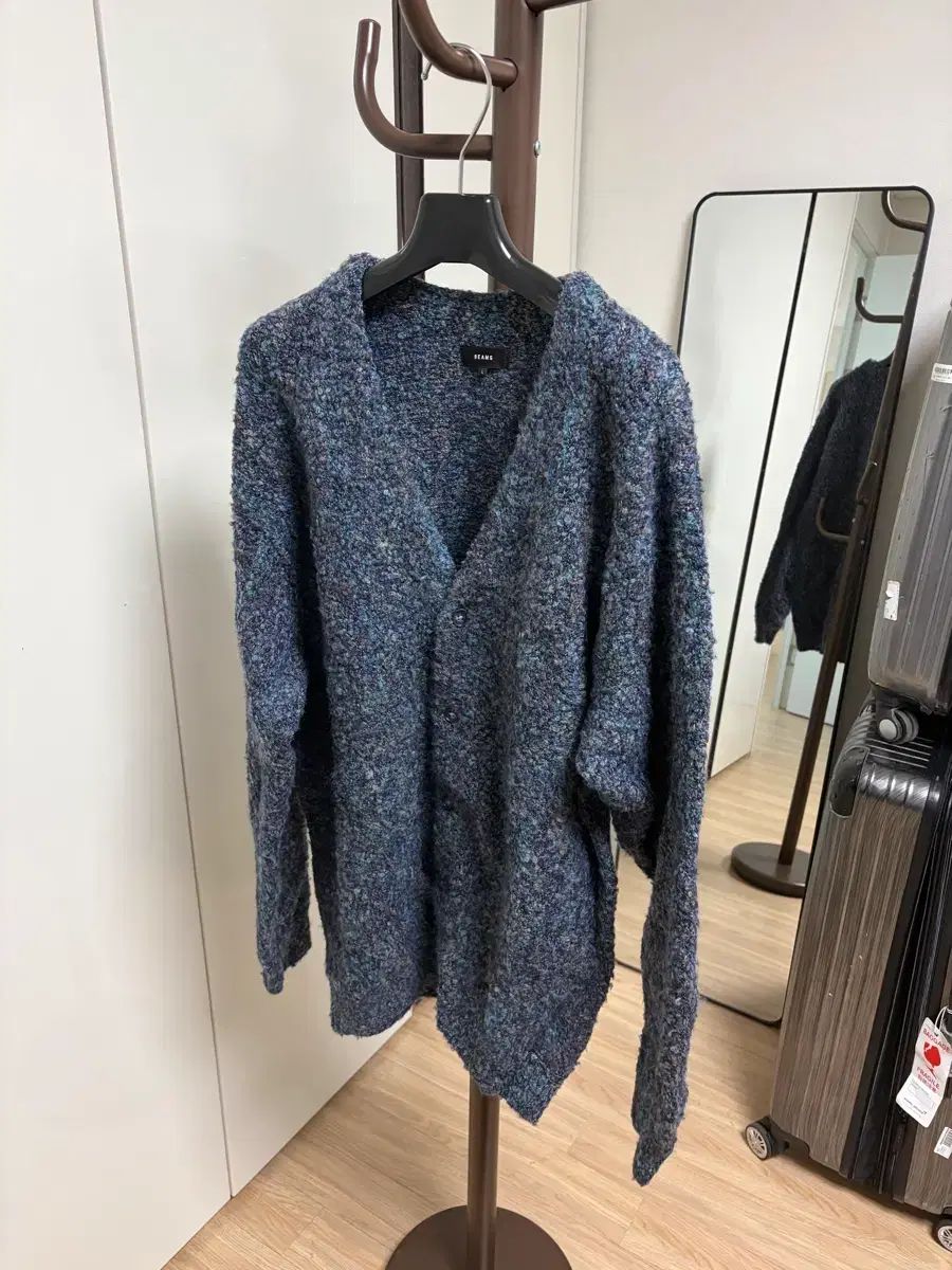 L ビームス Beams ブークレ カーディガン