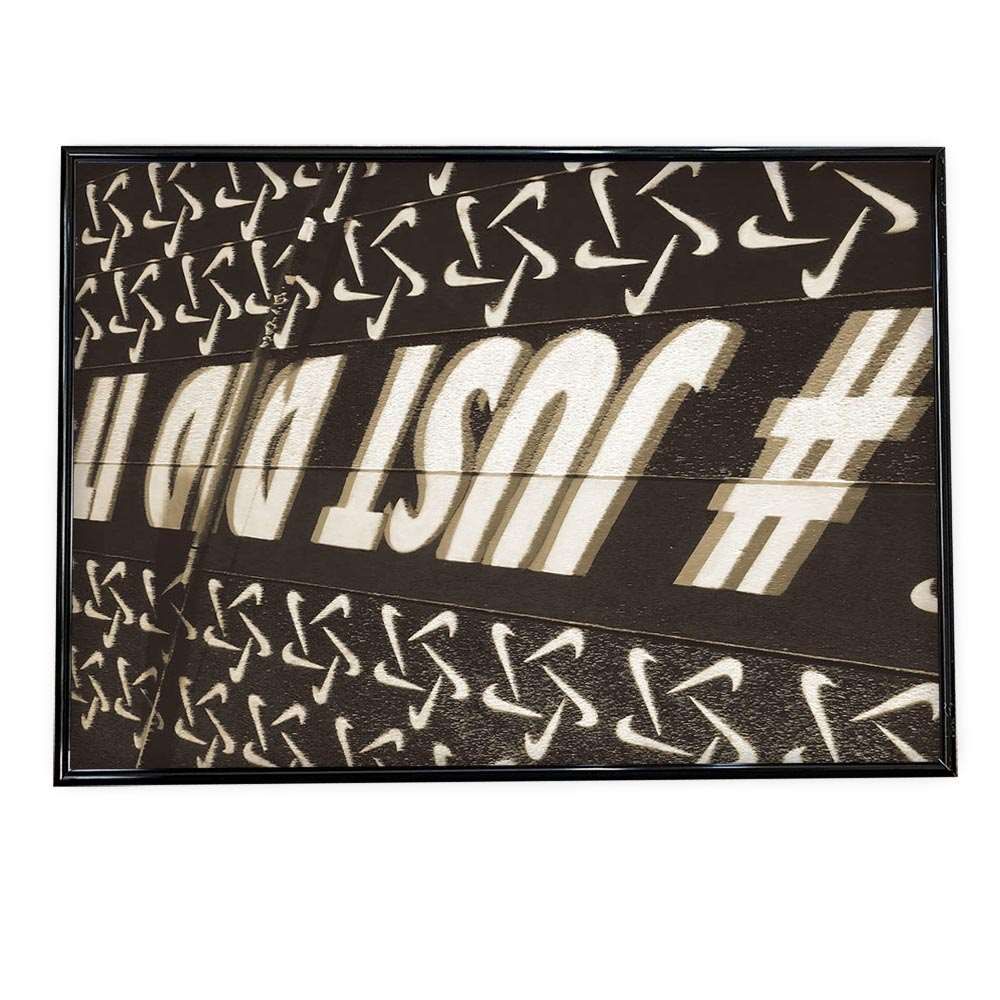 A 約42 x 59 cm ki-poster-47 幾何学 グレー 白黒 英字 ポスター 選べる全サイズ＆用紙 インテリア フォト オシャレ アート モダン 横