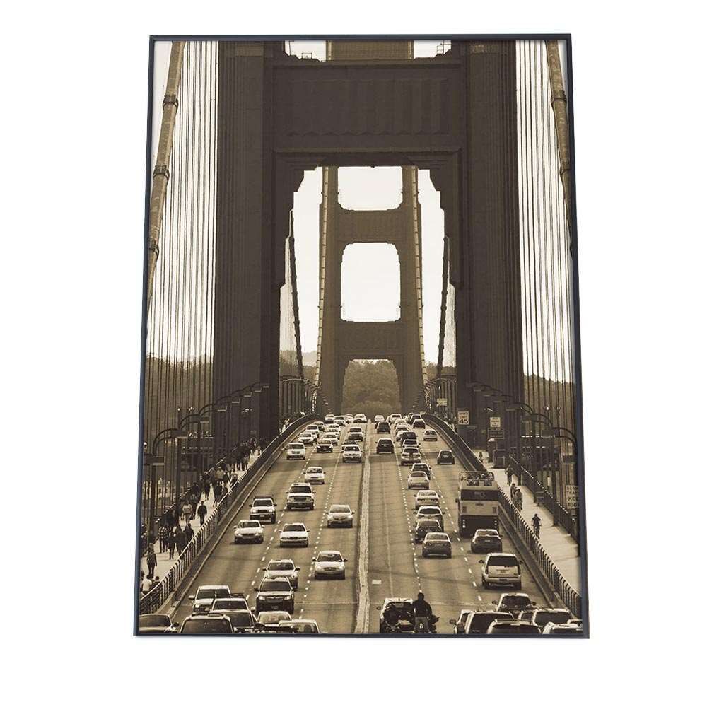 A 約42 x 59 cm ki-poster-6 ポスター 選べる全サイズ＆用紙 フォト フレーム オシャレ アート モダン モノクロ 白黒 レトロ ヴィンテージ 昭和 セピア インダストリアル 縦