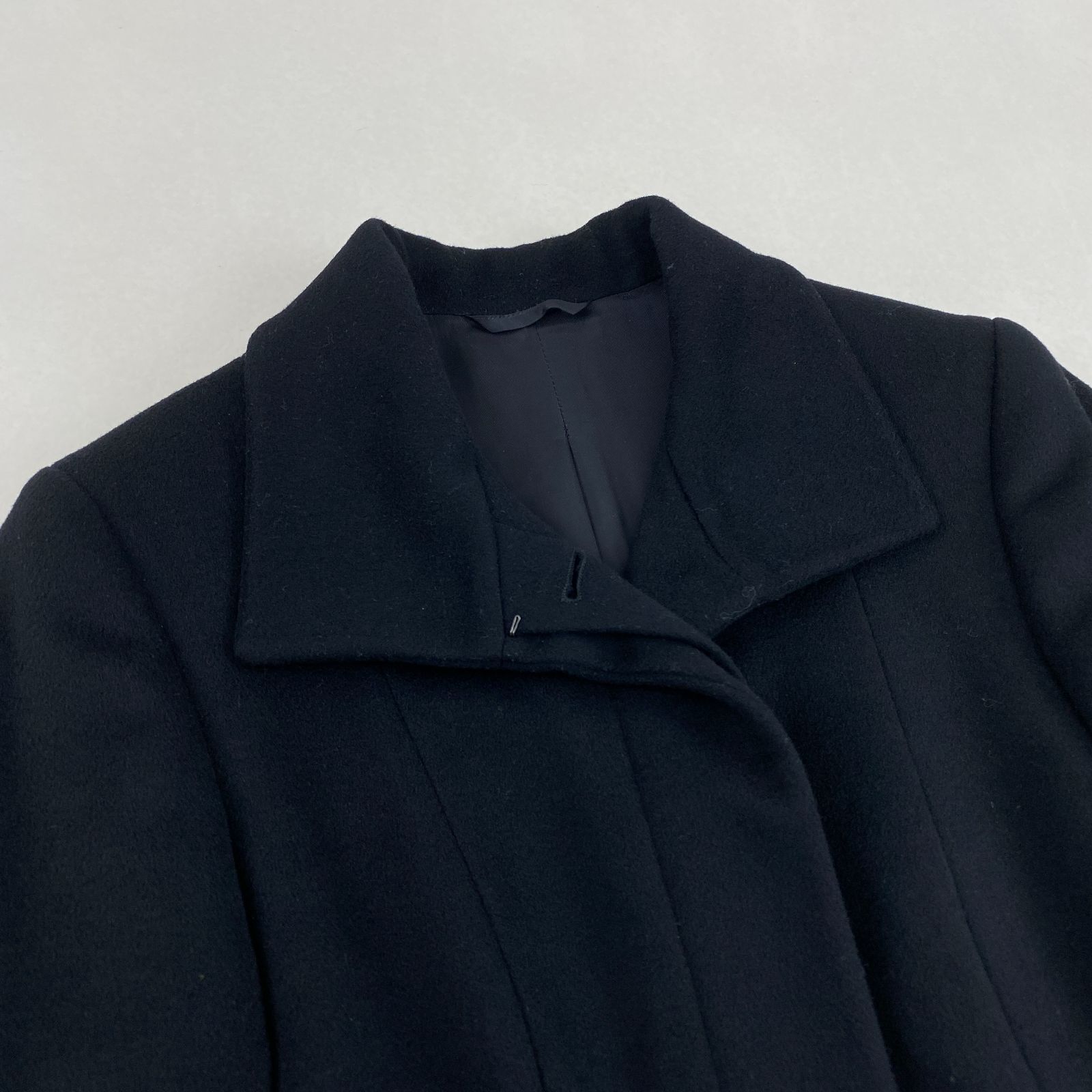 GUCCI ロングコート トムフォード期 カシミヤ混 比翼 黒 38 M相当