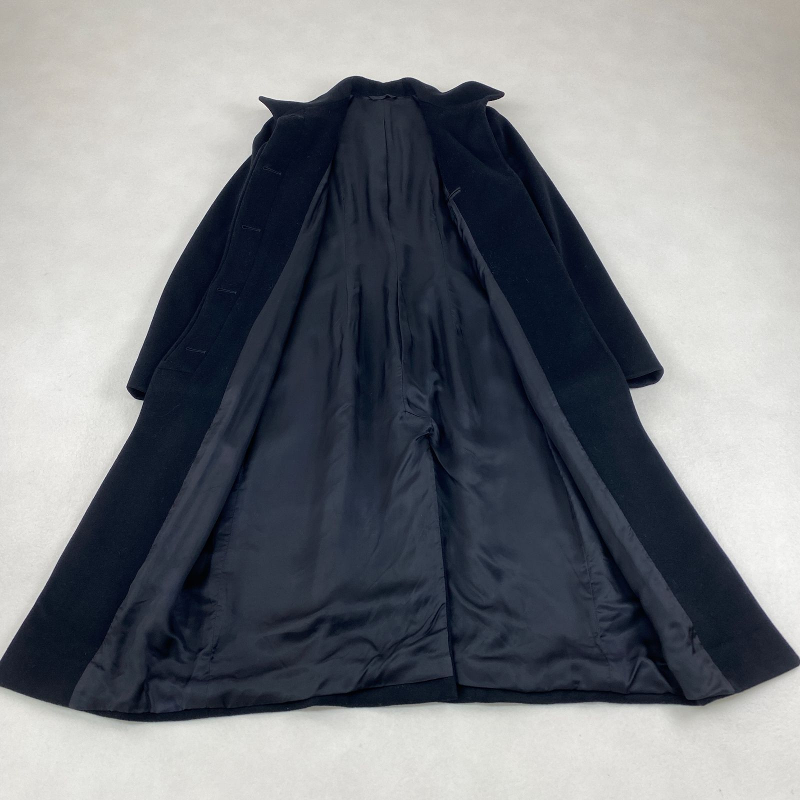 GUCCI ロングコート トムフォード期 カシミヤ混 比翼 黒 38 M相当