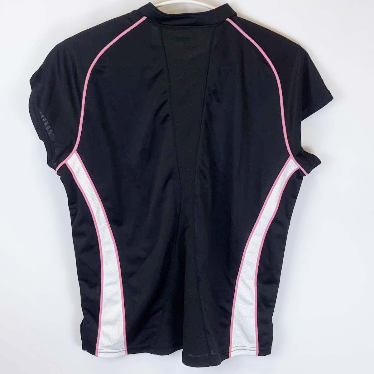 アシックス ハーフジップ 半袖 卓球 ユニフォーム ゲームシャツ XO