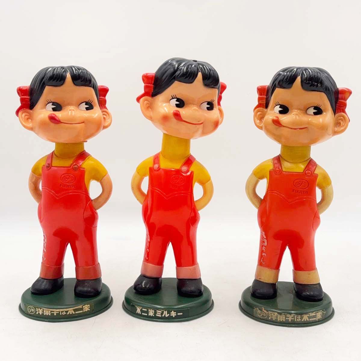 ぺこちゃんセット売り ヴィンテージ 大量セット] ペコちゃん レトロ ビンテージ フィギュア 首振り人形