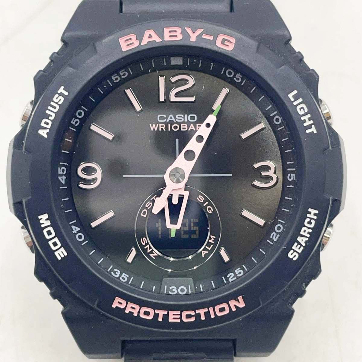 3時*ページ カシオ BABY-G 腕時計 ブラック ピンク 5628 CASIO - メルカリ