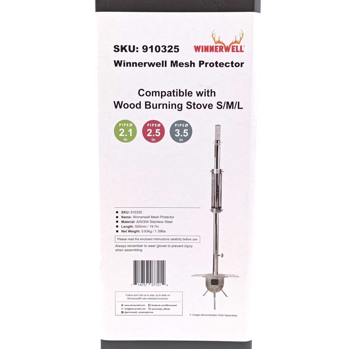 未使用】WINNERWELL ウィンナーウェル 薪ストーブ専用 メッシュテント