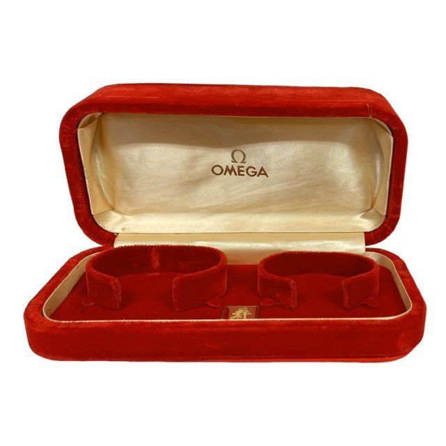 OMEGAオメガ★アンティーク時計ボックス★ウォッチケース★空箱のみ/純正/赤箱 オメガ 時計用 純正 アンティーク ヴィンテージ BOX 箱 箱のみ 空箱