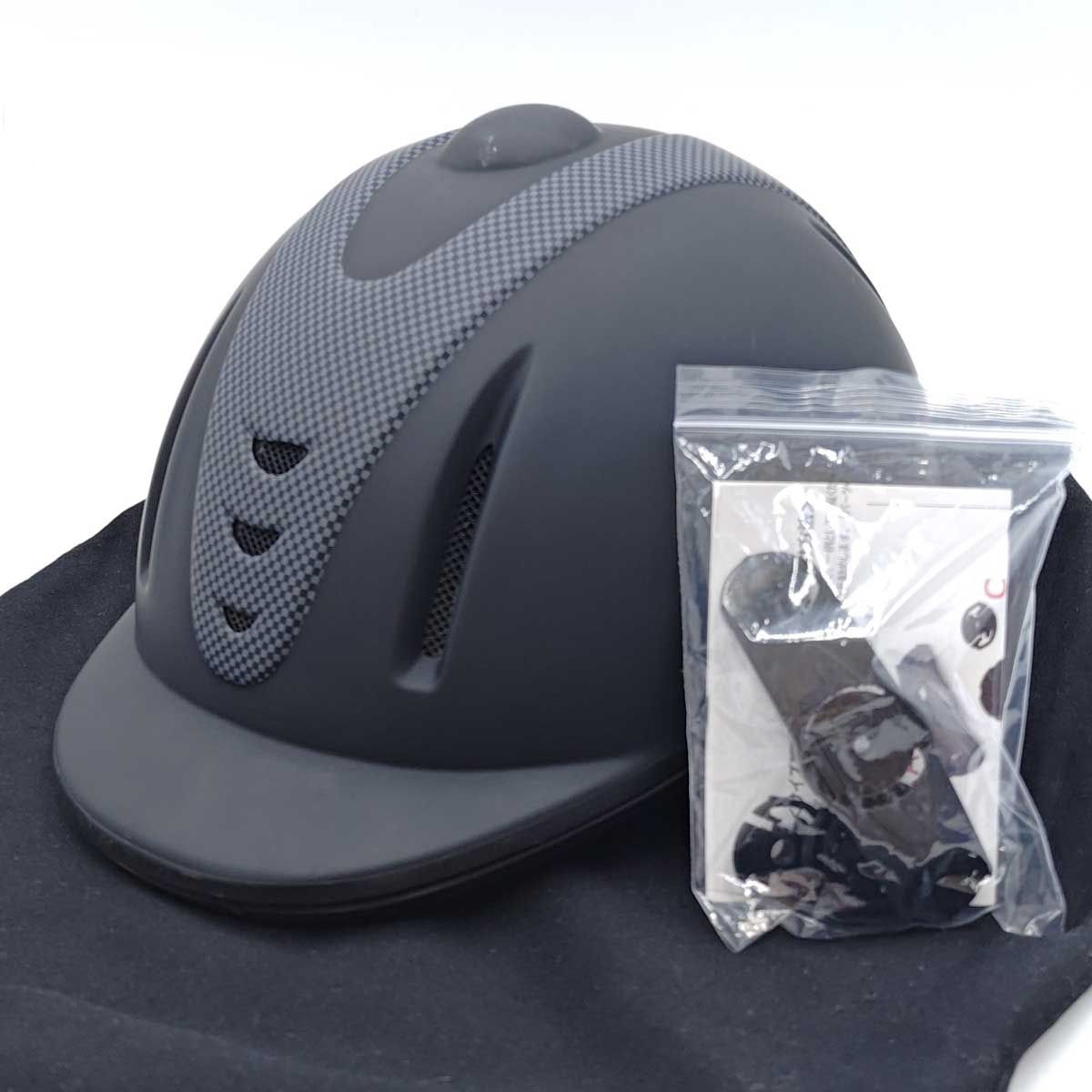 Klaus クラウス 乗馬用ヘルメット L ブラック D015-7 レディース 交換パーツ付 Klaus クラウス 乗馬用ヘルメット L ブラック D015-7 レディース 交換