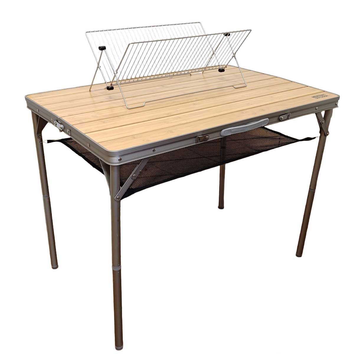 NEUTRAL OUTDOOR ニュートラルアウトドア バンブーテーブル L ケース / uniflame ディッシュラック 付き NEUTRAL OUTDOOR ニュートラルアウトドア バンブーテーブル L ケース