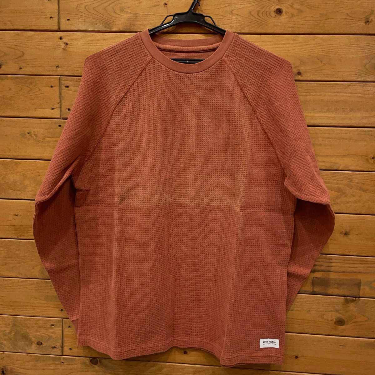 【未使用】BANKS バンクス PRESTON FLEECE クルーネックフリース L BAKED CLAY AFL0251 メンズ 未使用】BANKS バンクス PRESTON FLEECE クルーネックフリース M BAKED