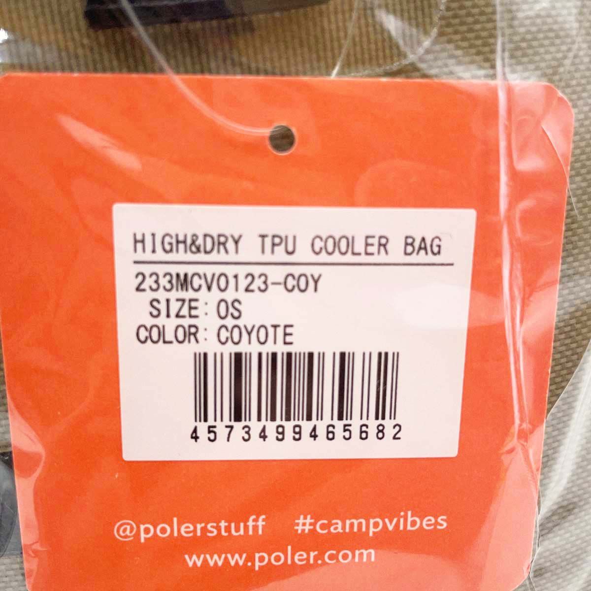 未使用】POLER ポーラー HIGH＆DRY TPU COOLER BAG クーラーバッグ