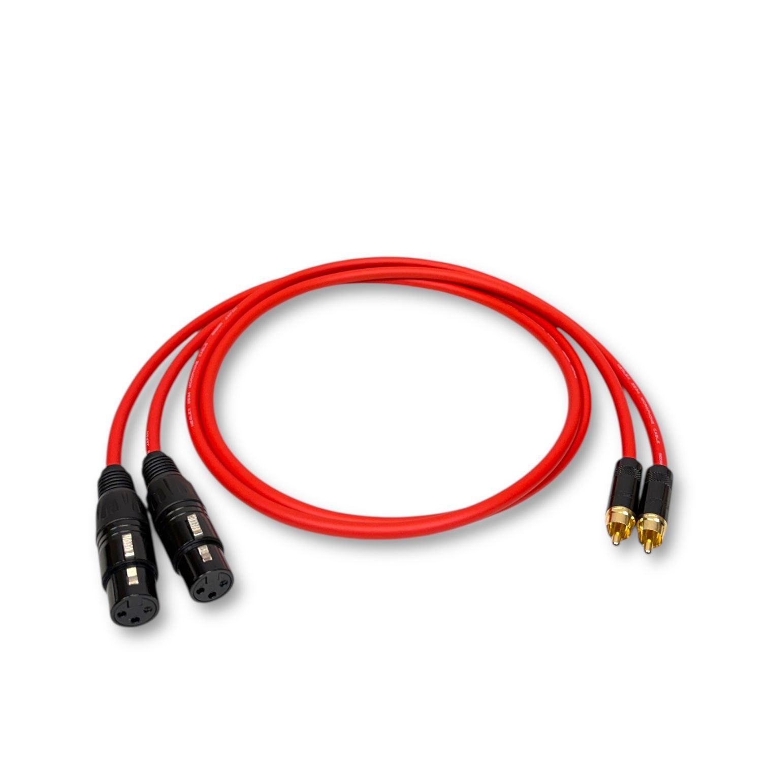 MOGAMI 2534 RED XLR RCA ケーブル 1m 2本セット - メルカリ