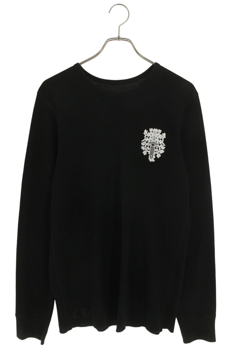 バックダガープリントサーマル長袖カットソー メンズ