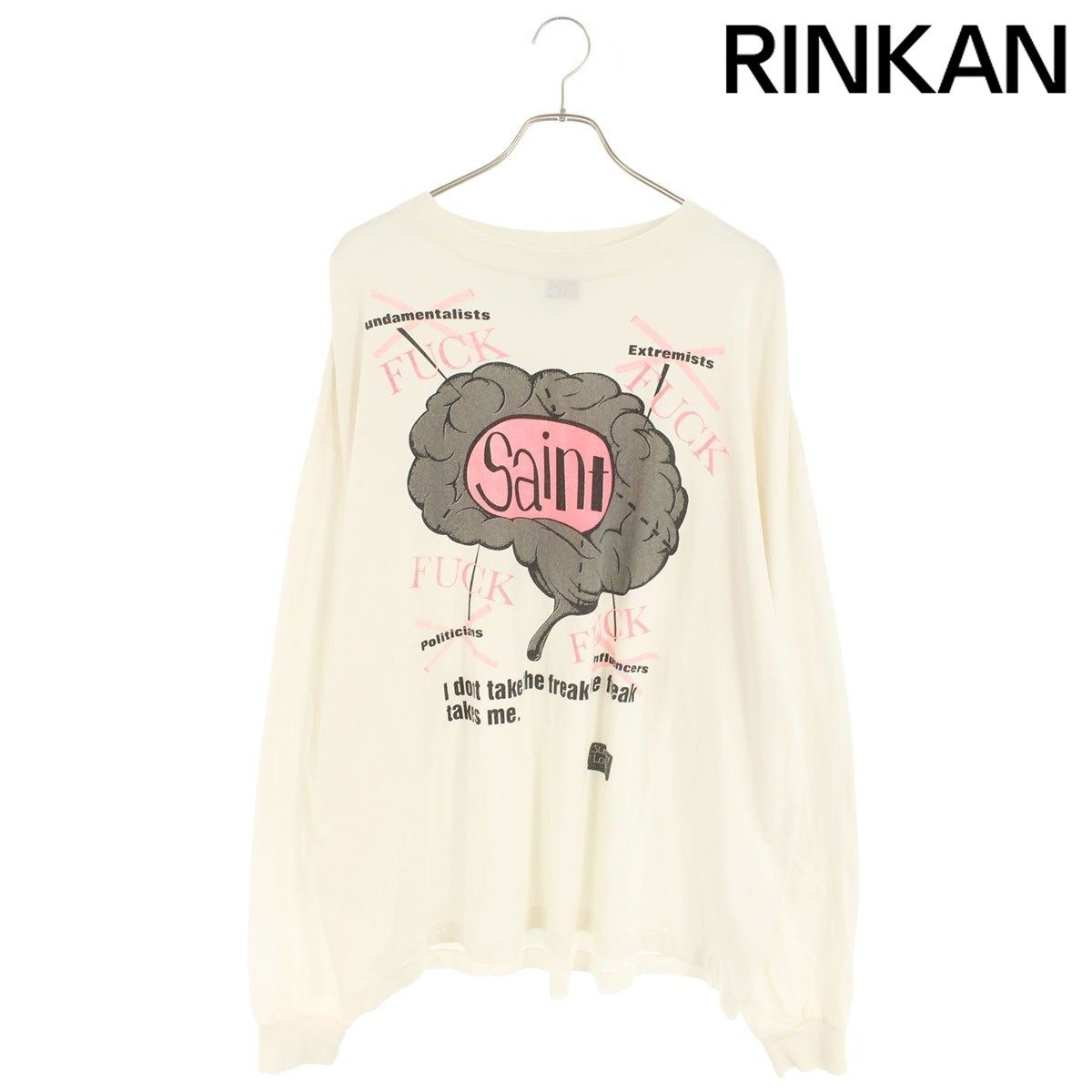 セントマイケル SM-HR 8-0000-036 BRAINプリント長袖カットソー メンズ XXL