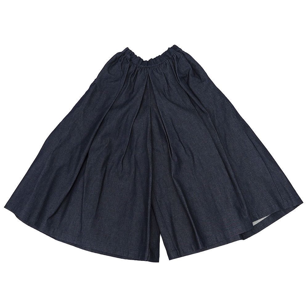 新品 Traditional Weatherwear ギャザードボリュームキュロット デニム